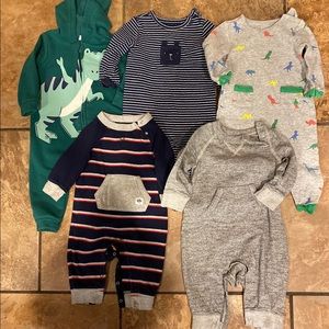 Boys 6-12m Gap & Old Navy One Pieces